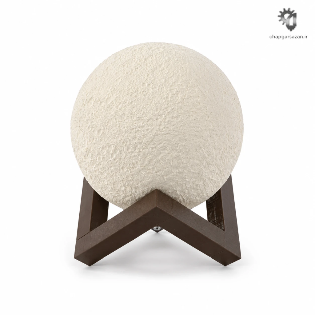 طرح سه بعدی ماه